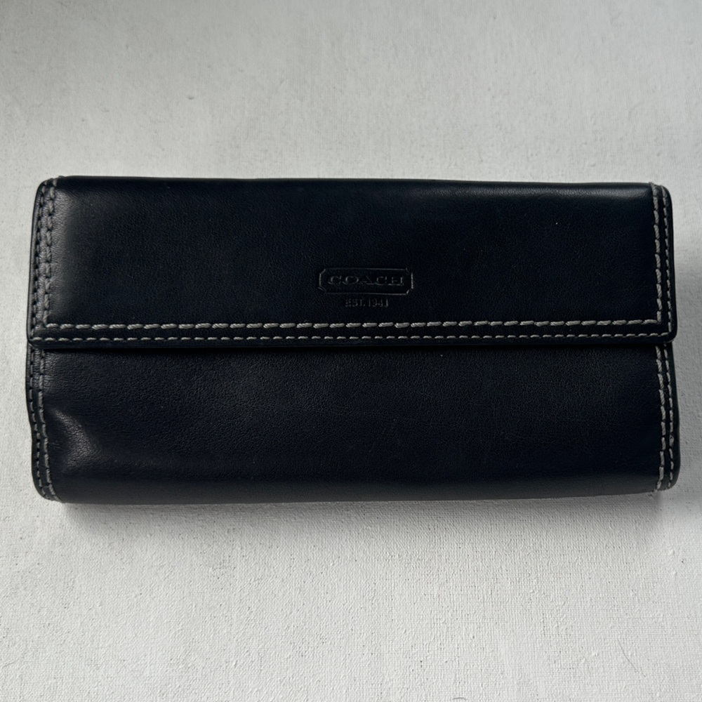 Coach Black Leather Wallet